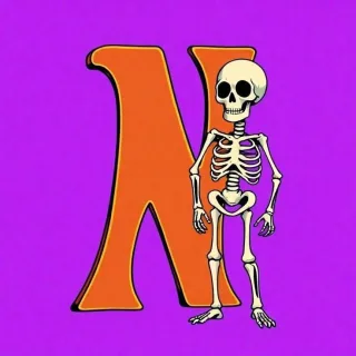 Skeleton — litera N