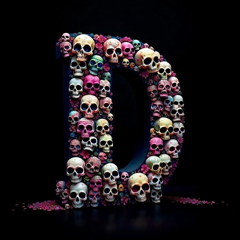 Skulls — litera D