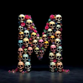 Skulls — litera M