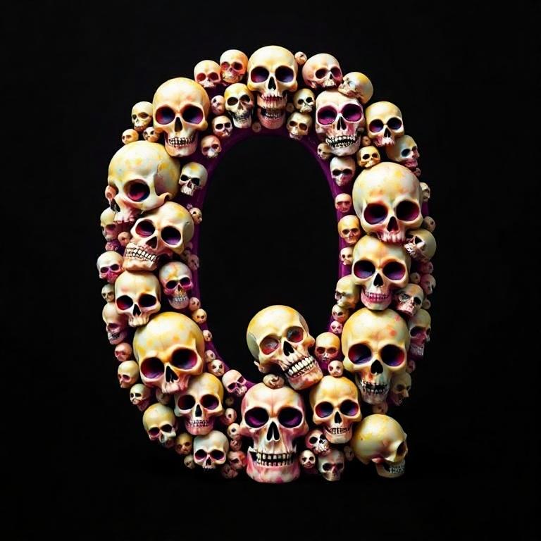 Skulls — litera Q