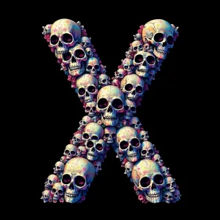 Skulls — litera X