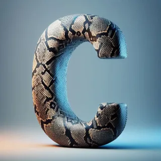 Snake leather — litera C