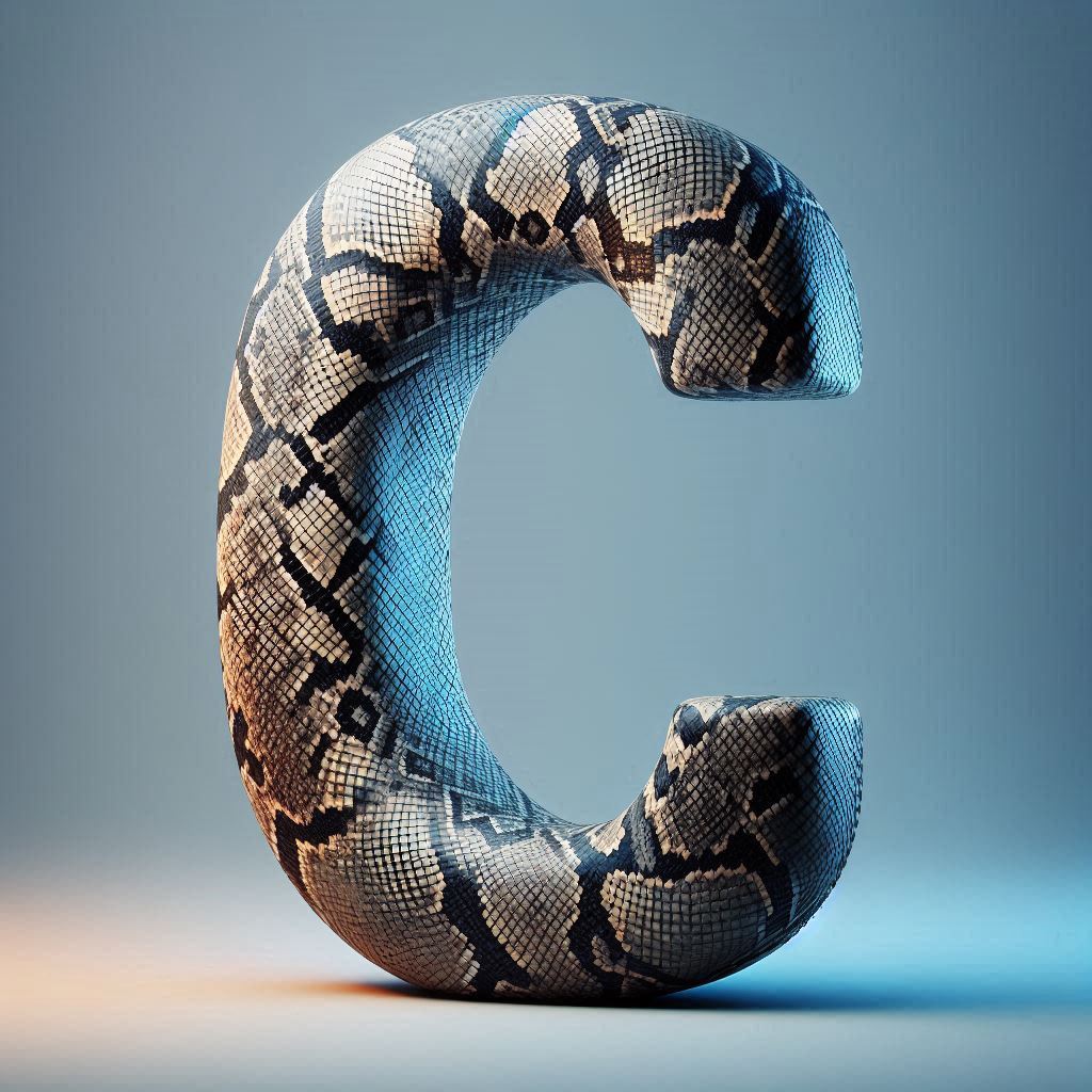 Snake leather — litera C