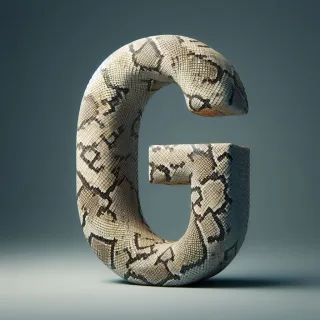 Snake leather — litera G
