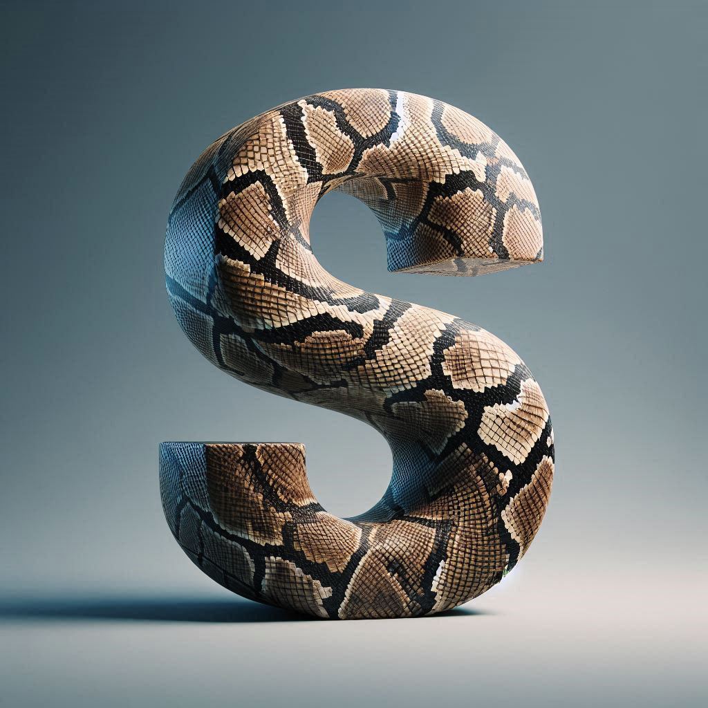 Snake leather — litera S