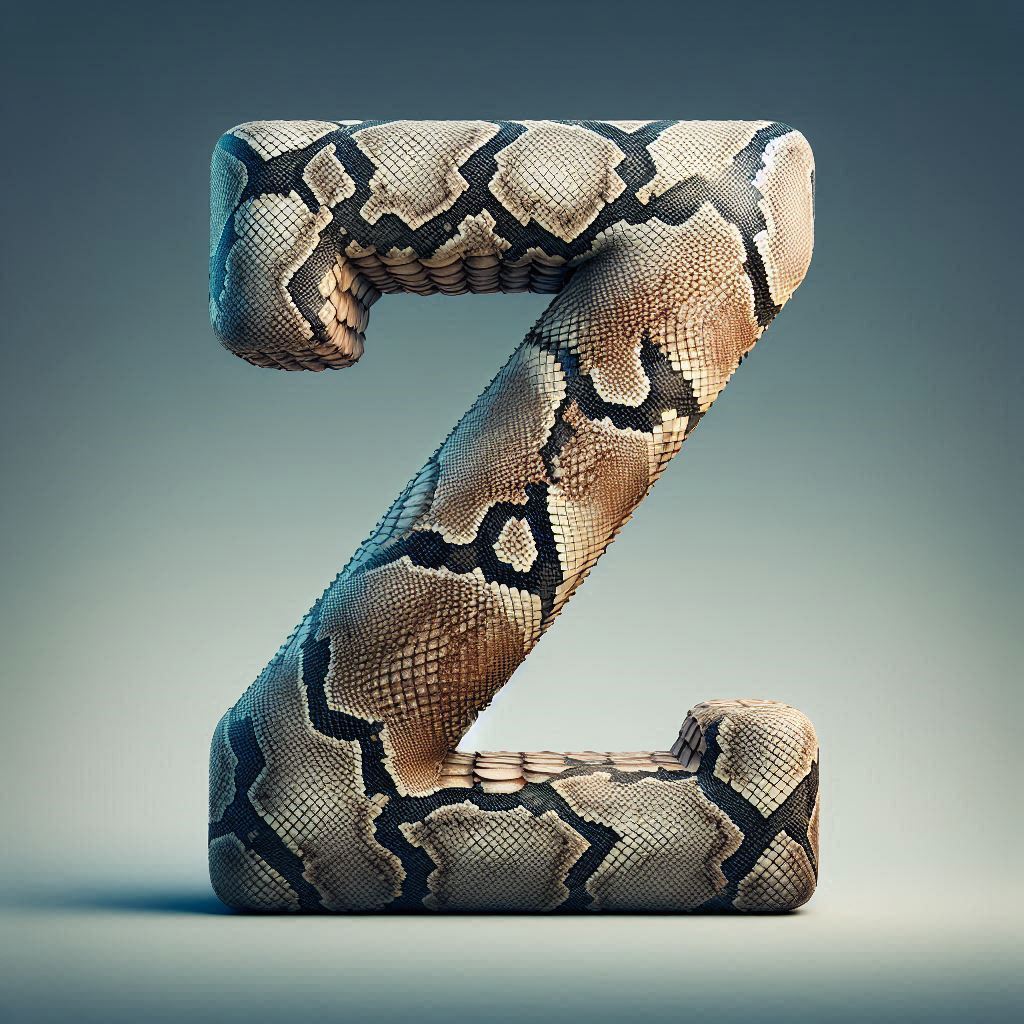 Snake leather — litera Z