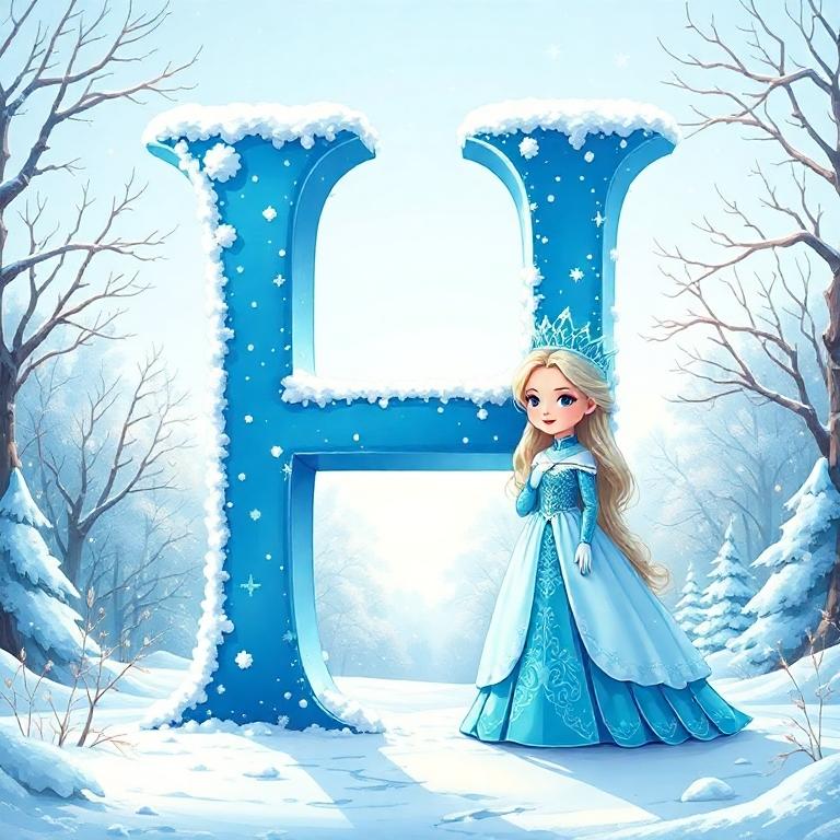 Snow queen — litera H