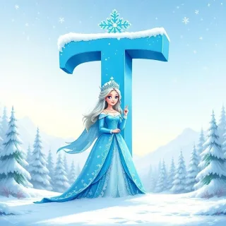 Snow queen — litera T