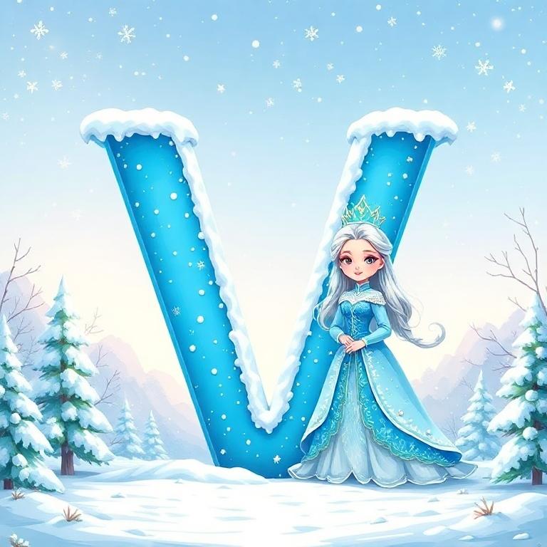 Snow queen — litera V