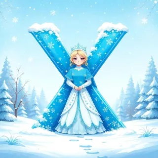 Snow queen — litera X