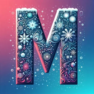 Snow — litera M