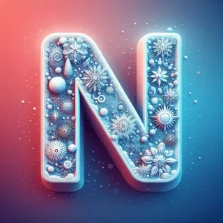 Snow — litera N