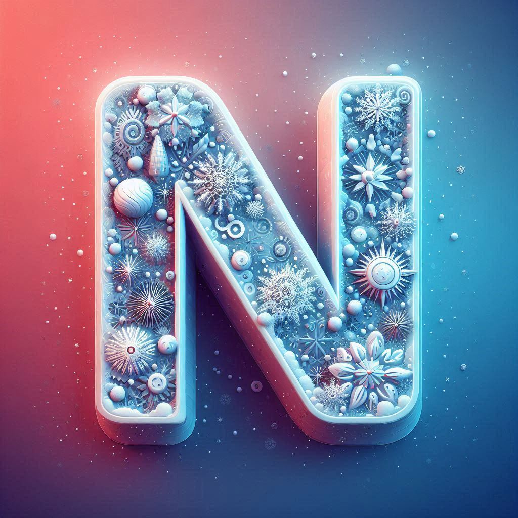 Snow — litera N