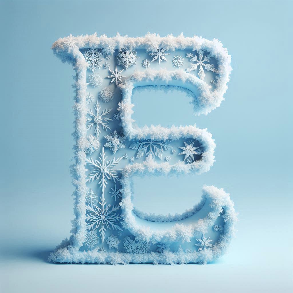 Snowflakes — litera E