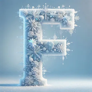 Snowflakes — litera F