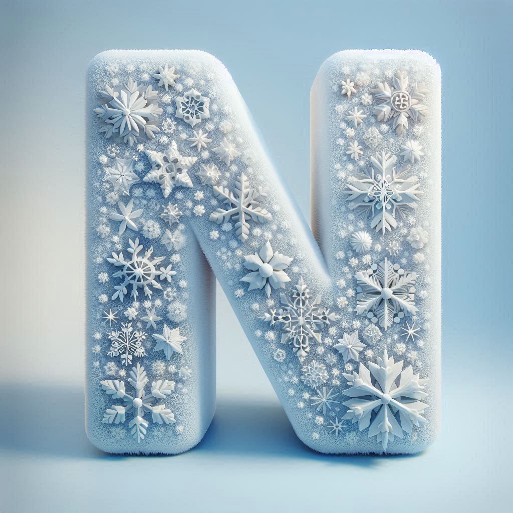 Snowflakes — litera N