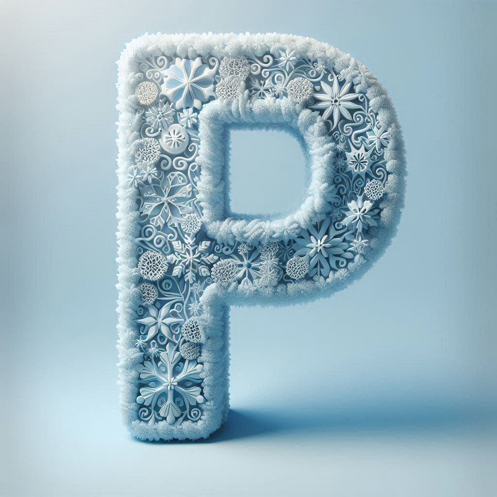 Snowflakes — litera P