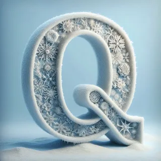 Snowflakes — litera Q