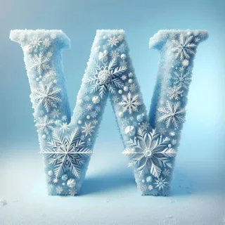 Snowflakes — litera W