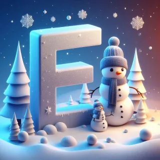 Snowman 2 — litera E (wariant 2)