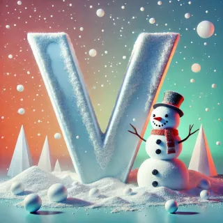 Snowman 2 — litera V (wariant 2)