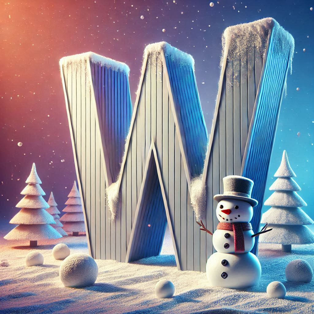 Snowman 2 — litera W (wariant 2)