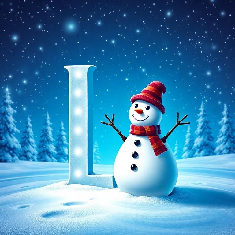 Snowman — litera L
