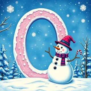 Snowman — litera O