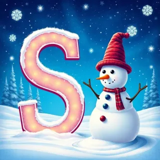 Snowman — litera S