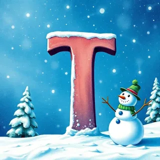 Snowman — litera T