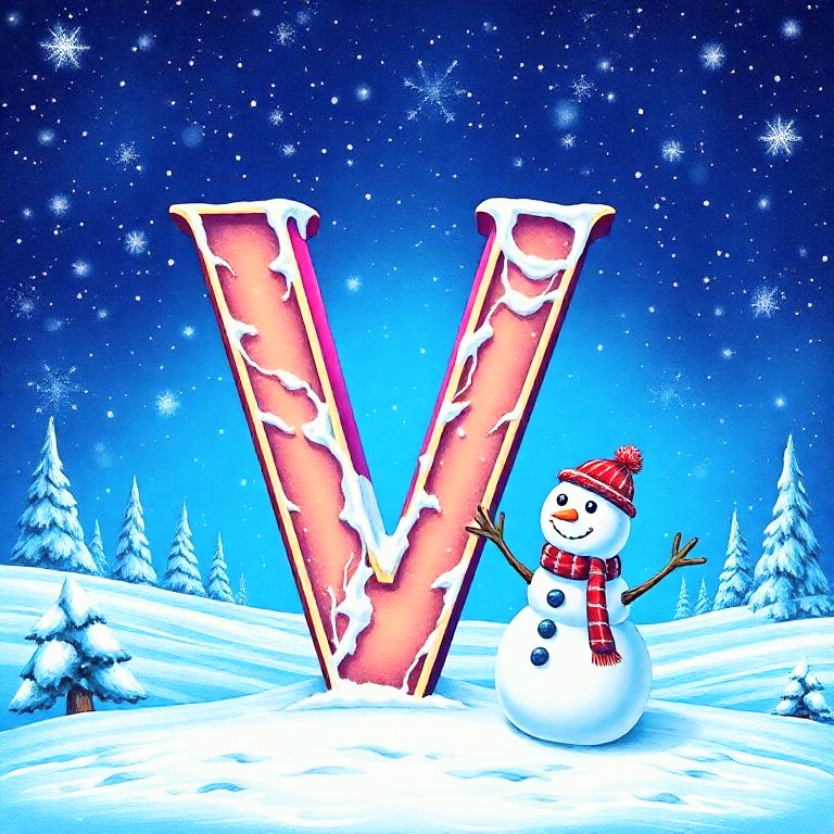 Snowman — litera V