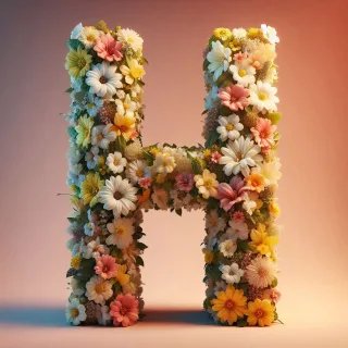 Spring flowers — litera H
