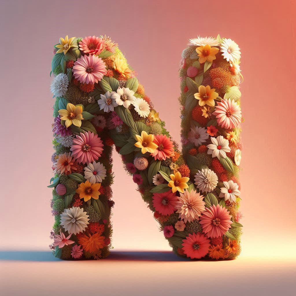 Spring flowers — litera N