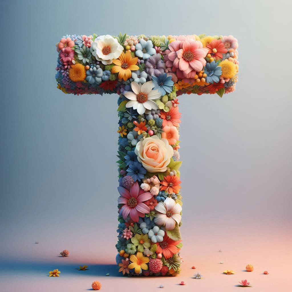 Spring flowers — litera T
