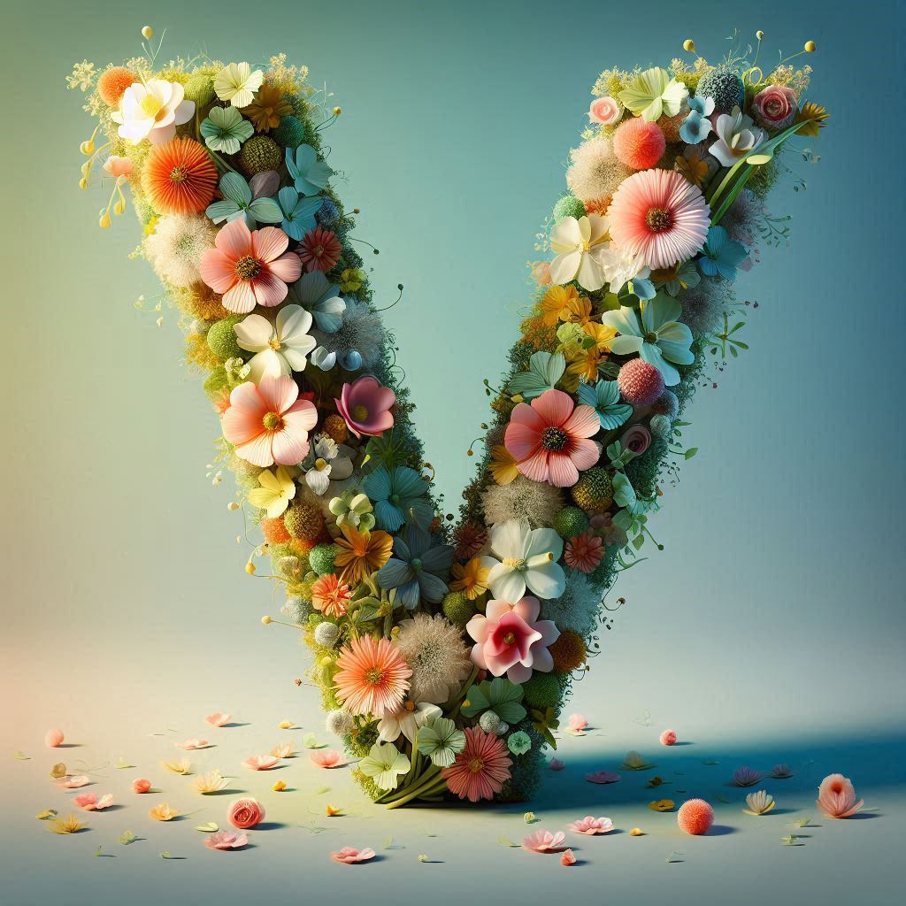 Spring flowers — litera V