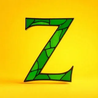 Stained glass green — litera Z