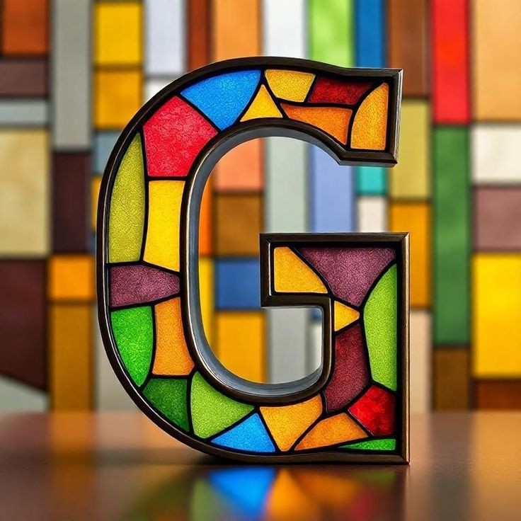 Stained glass — litera G