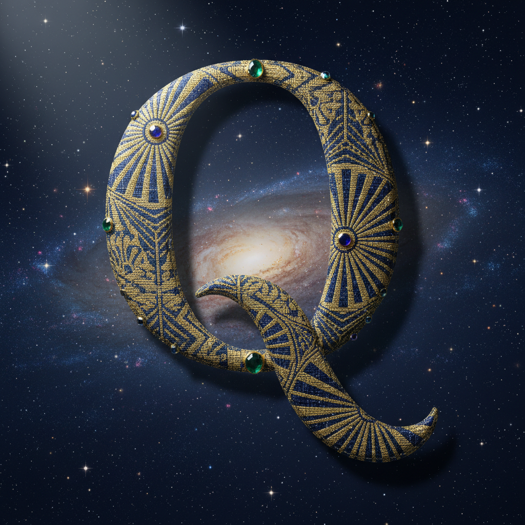 Starry sky — litera Q