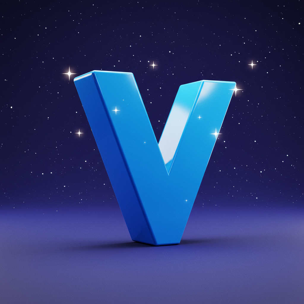 Stars 2 — litera V (wariant 2)