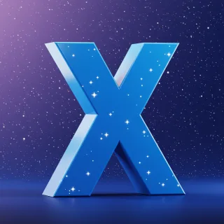 Stars 2 — litera X (wariant 2)