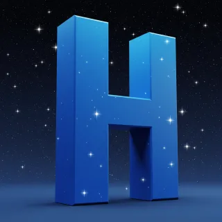 Stars 2 — litera H (wariant 2)
