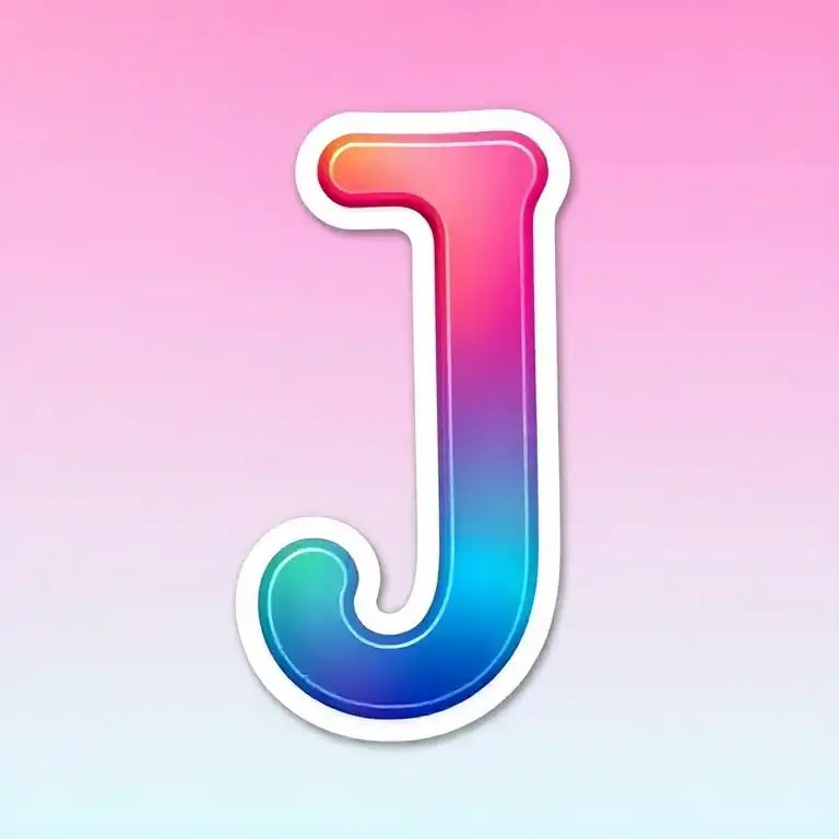Sticker — litera J