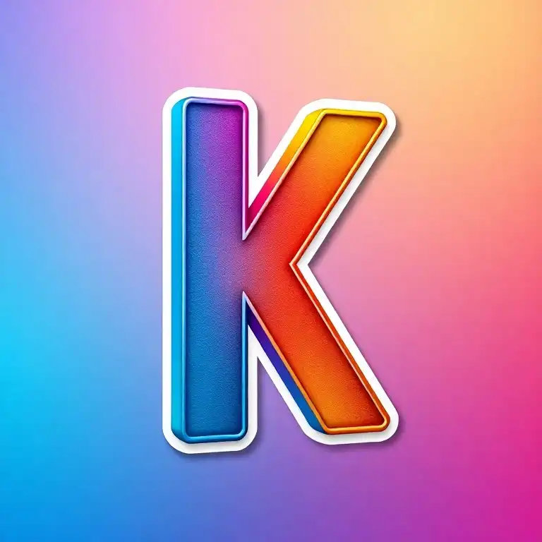 Sticker — litera K