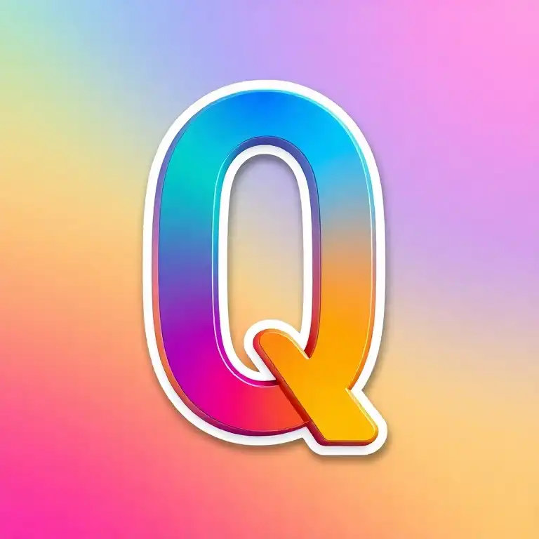 Sticker — litera Q