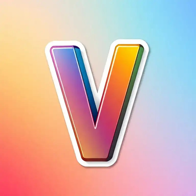 Sticker — litera V