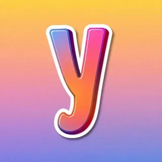 Sticker — litera Y