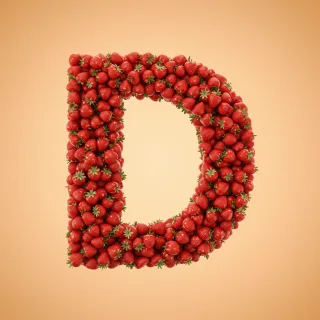 Strawberries 3 — litera D (wariant 2)