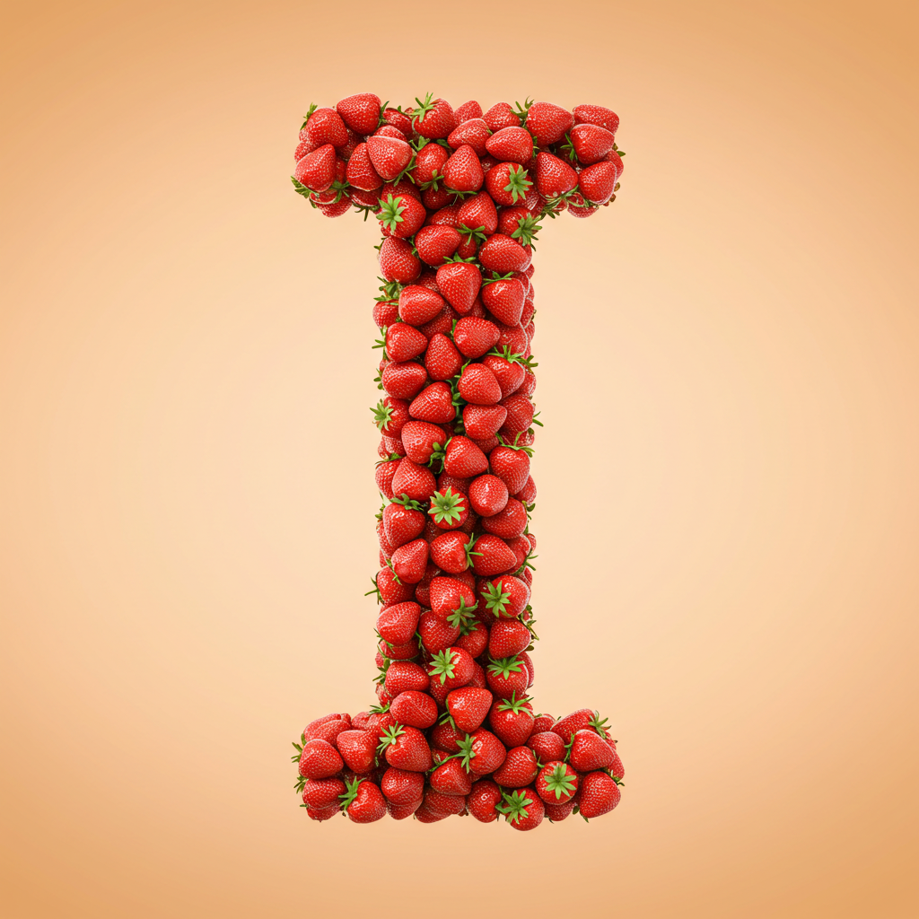 Strawberries 3 — litera I (wariant 2)
