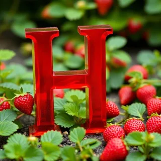 Strawberries — litera H