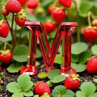 Strawberries — litera M
